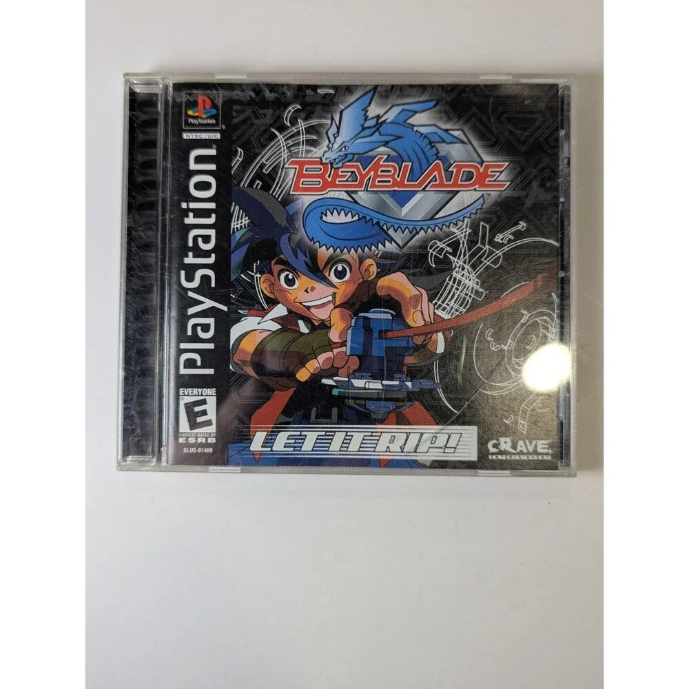 Beyblade (Sony PlayStation 1, 2002) CIB Complete Black Label PS1
